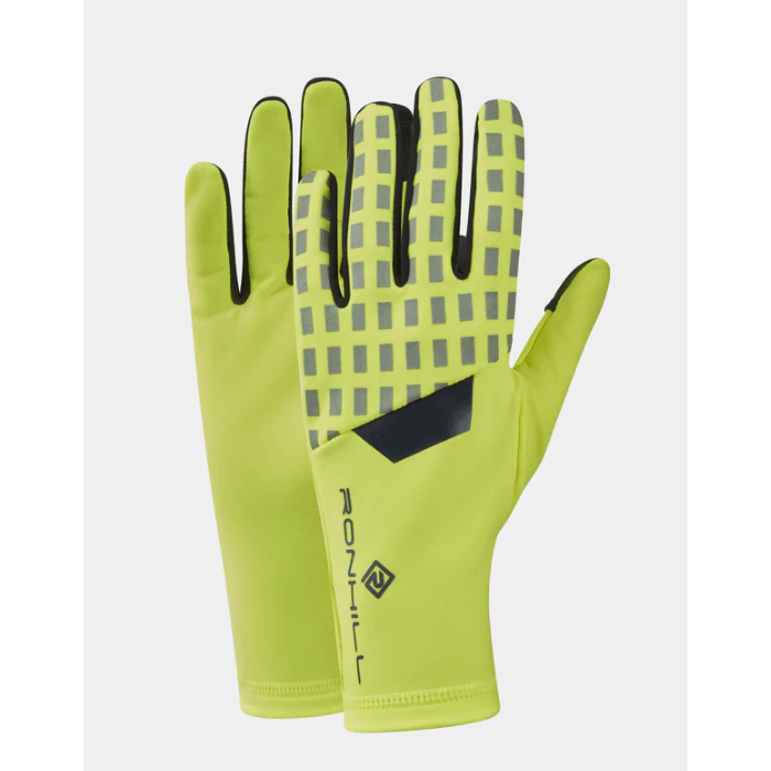 Ronhill Adults Afterhours Glove Fluorescent Yellow/Charcoal/Reflect - Donaghys