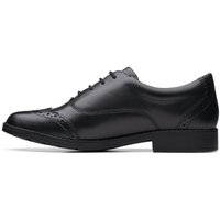 Clarks Girls Shoe Aubrie Tap Y Black Leather - Donaghys
