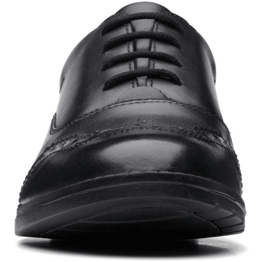 Clarks Girls Shoe Aubrie Tap Y Black Leather - Donaghys