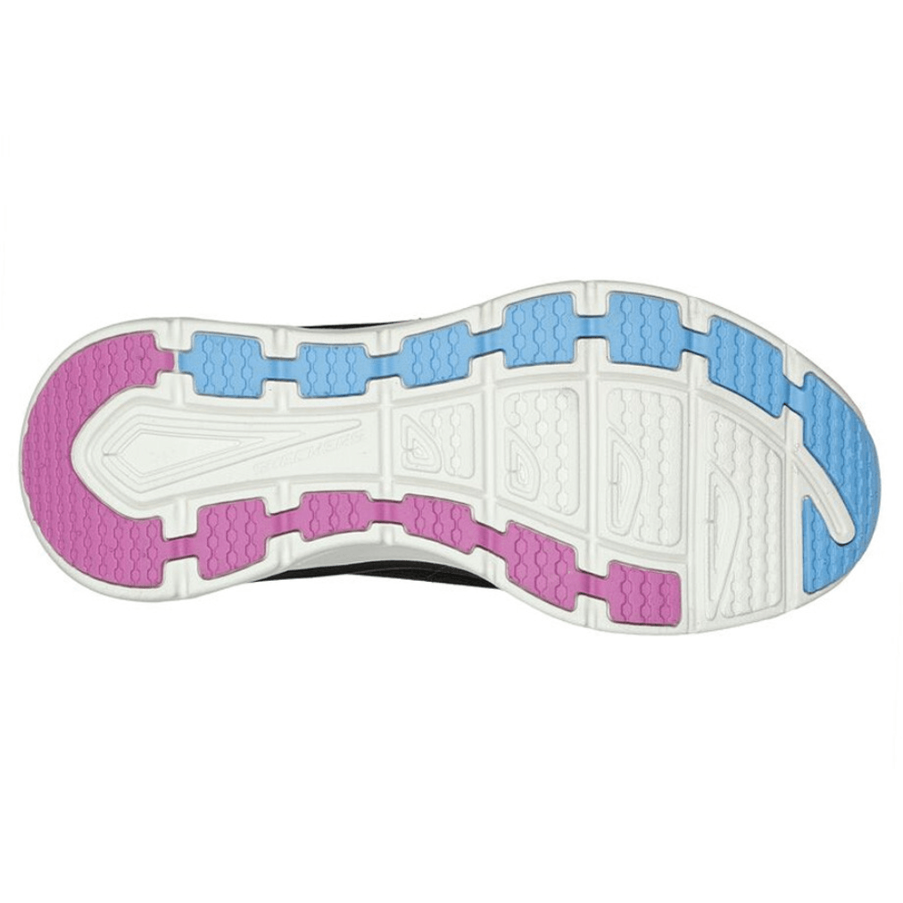 Skechers Womens Trainer D Lux Walker Fresh Finesse Black Purple