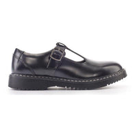 Angry Angels Girls Shoe Envisage Black Leather - Donaghys