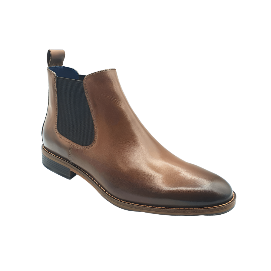 Dubarry Steed men's tan leather Chelsea boot with elasticated gussets