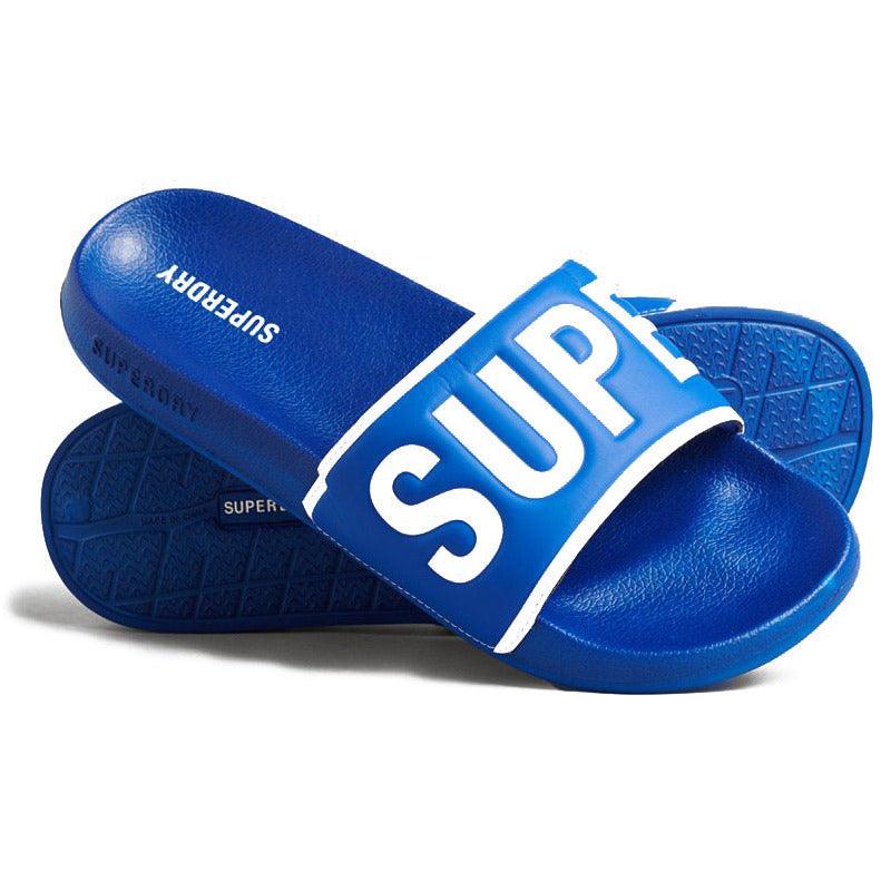 Superdry Mens Code Core Pool Slide Royal/Optic1