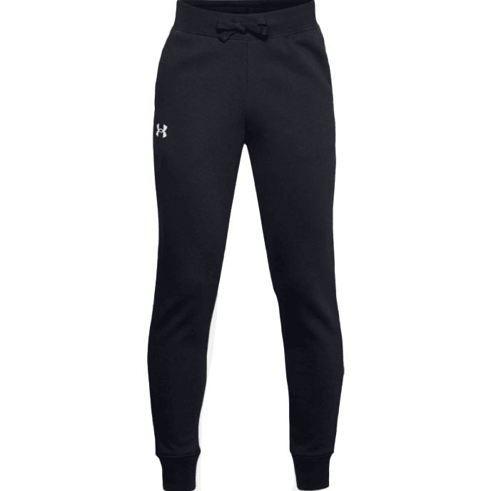 Under Armour Boys Rival Fleece Cotton Pants Black/Onyx White - Donaghys