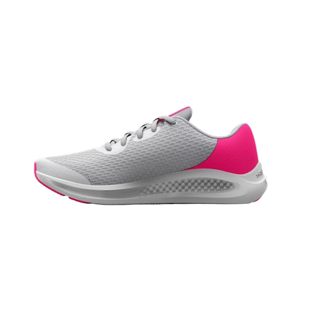 Pink and grey under armour shoes on sale