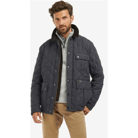 Barbour Mens Horsley Quilt Jacket Navy - Donaghys