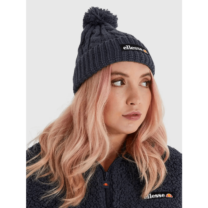 Ellesse Womens Jaida Pom Pom Beanie Navy Donaghys